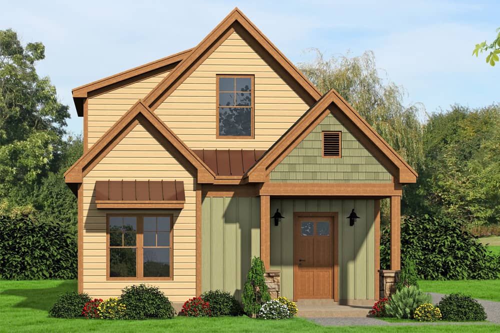 Colonial style home (ThePlanCollection: Plan #196-1056)