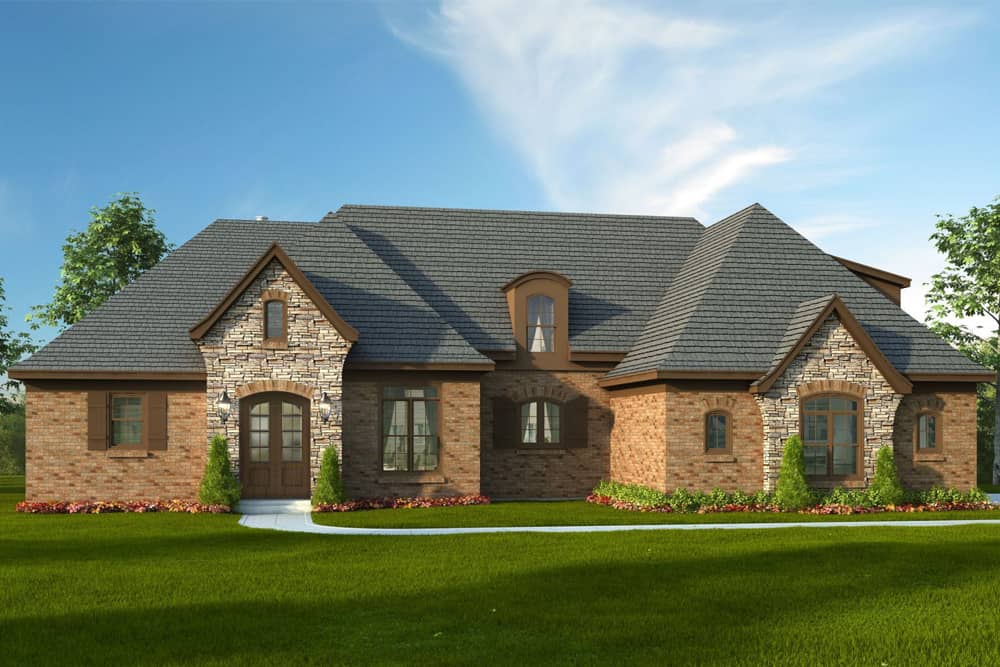 Luxury home (ThePlanCollection: Plan #196-1062)