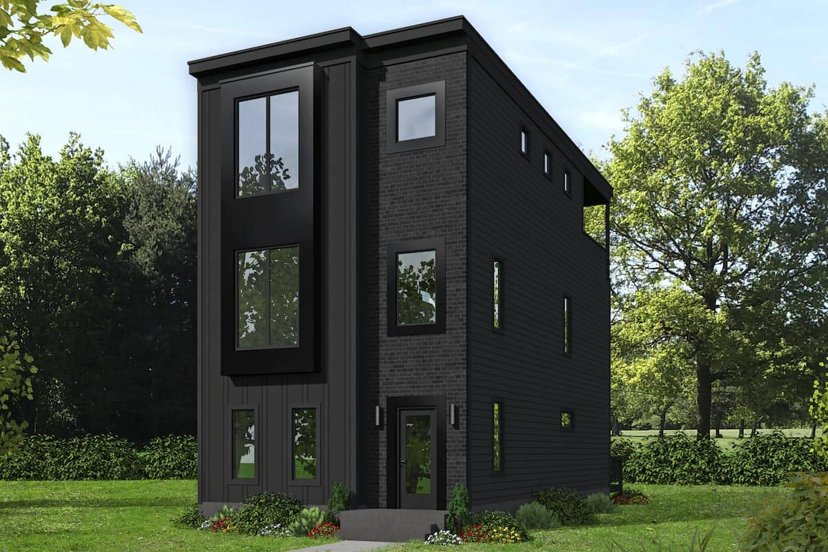 Modern home (ThePlanCollection: Plan #196-1220)