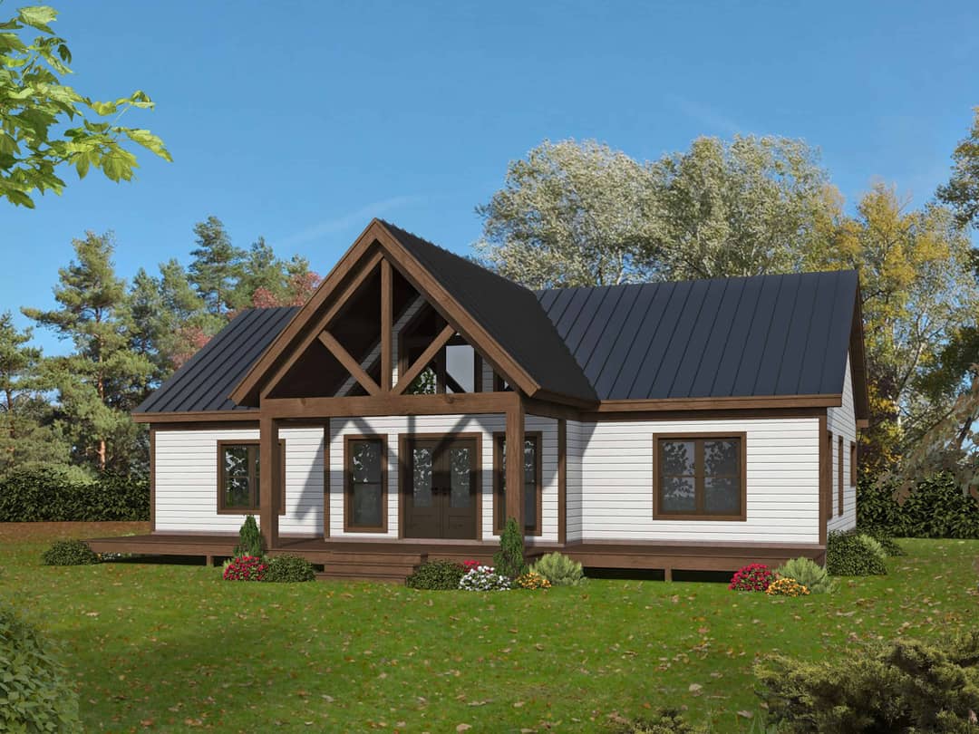 Cottage Home Plan - 3 Bedrms, 2 Baths - 1600 Sq Ft - #196-1893