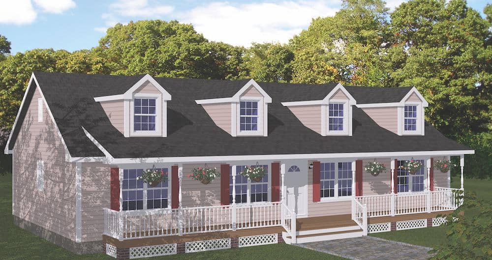 Cape Cod home (ThePlanCollection: Plan #200-1087)