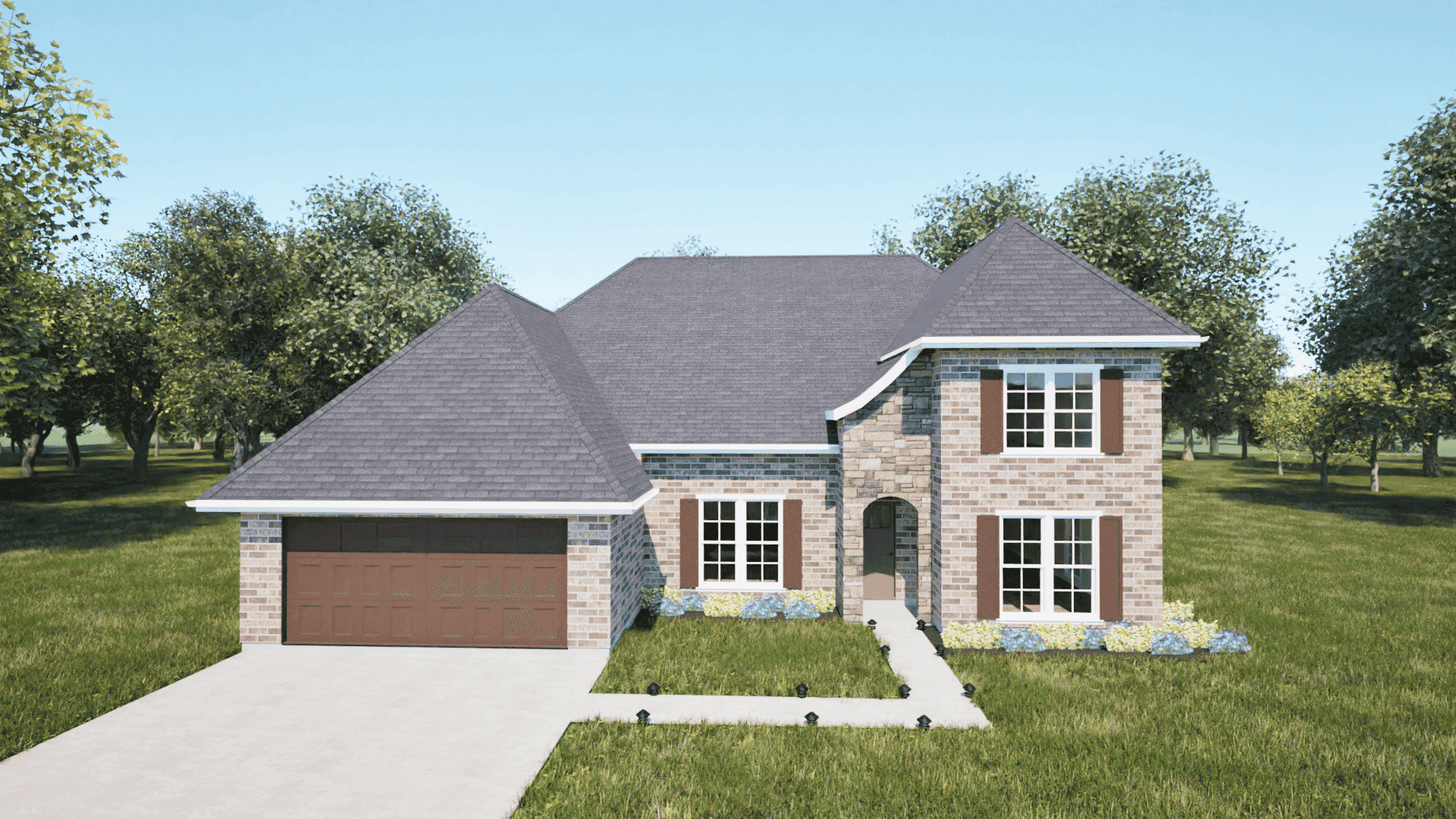 European home (ThePlanCollection: Plan #203-1037)