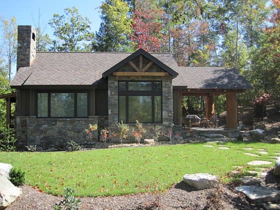 Rustic Cottage home (ThePlanCollection: Plan #205-1003)