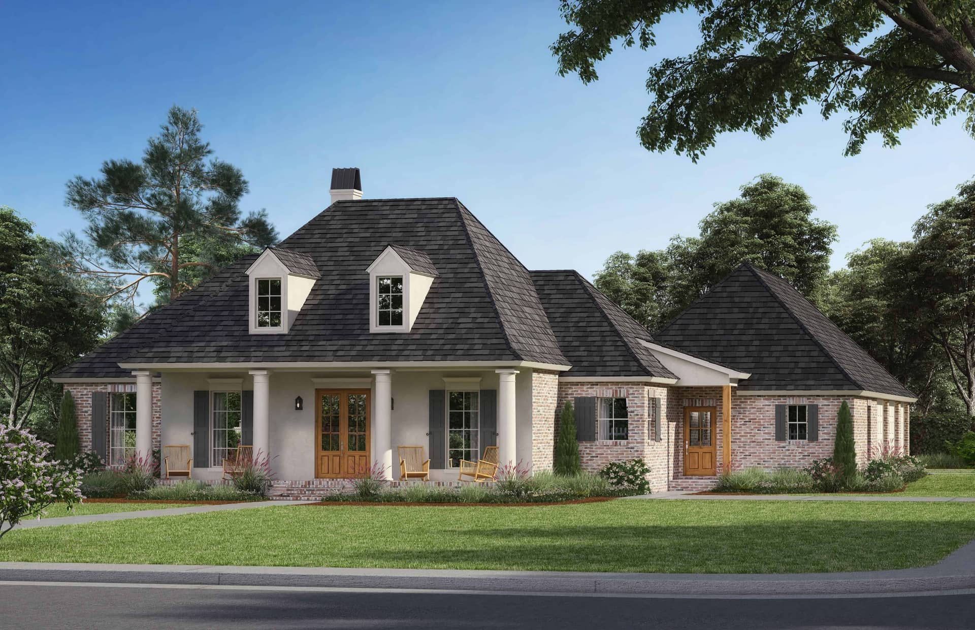 European style home (ThePlanCollection: Plan #206-1003)