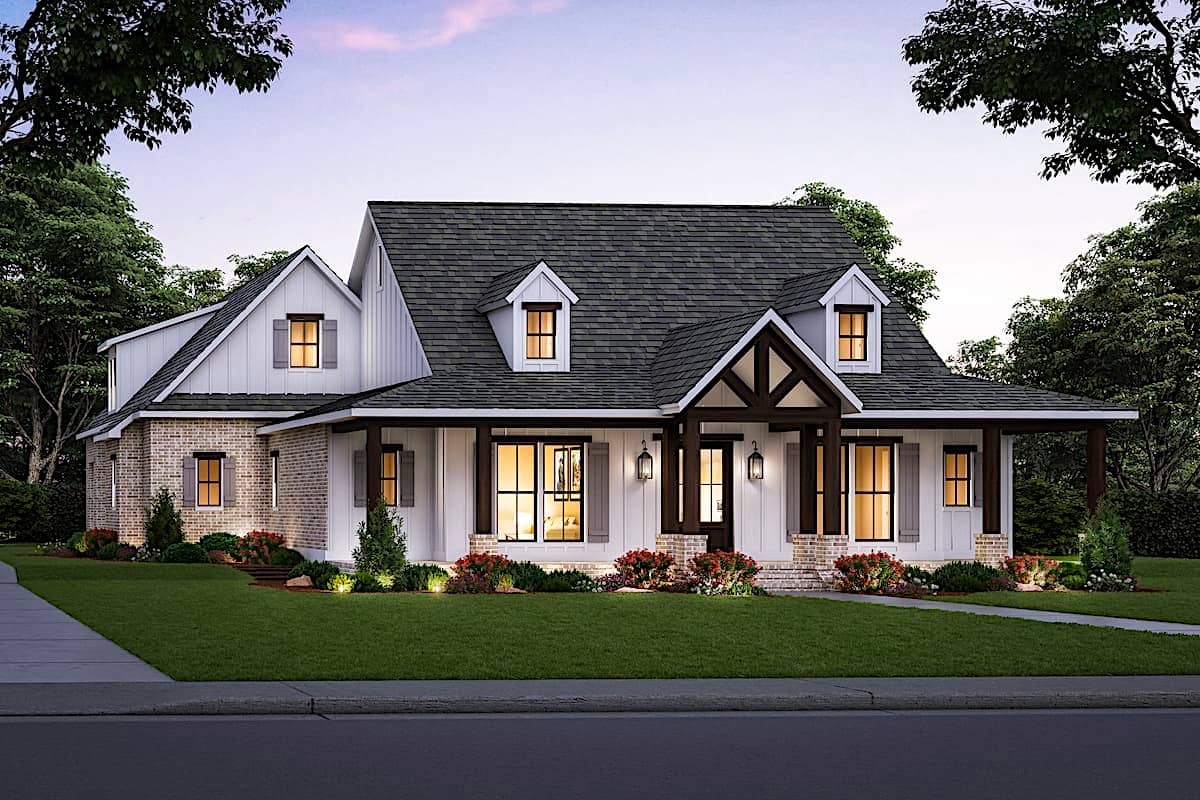 Contemporary Cottage (ThePlanCollection: Plan #206-1037)