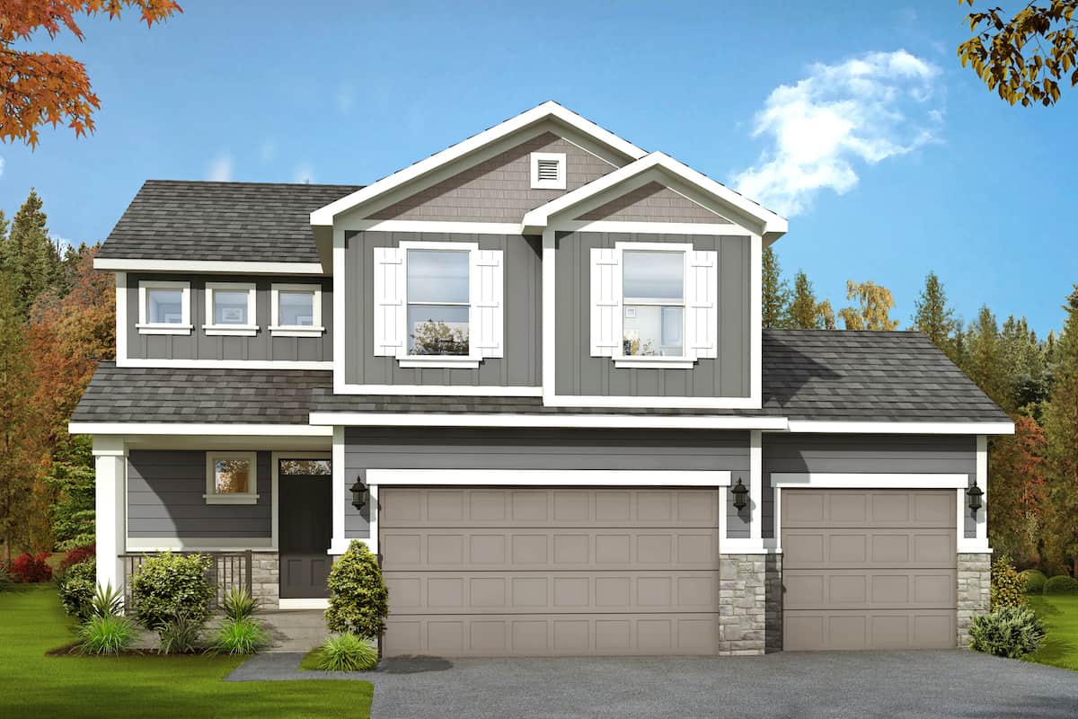 Traditional home (ThePlanCollection: Plan #208-1020)