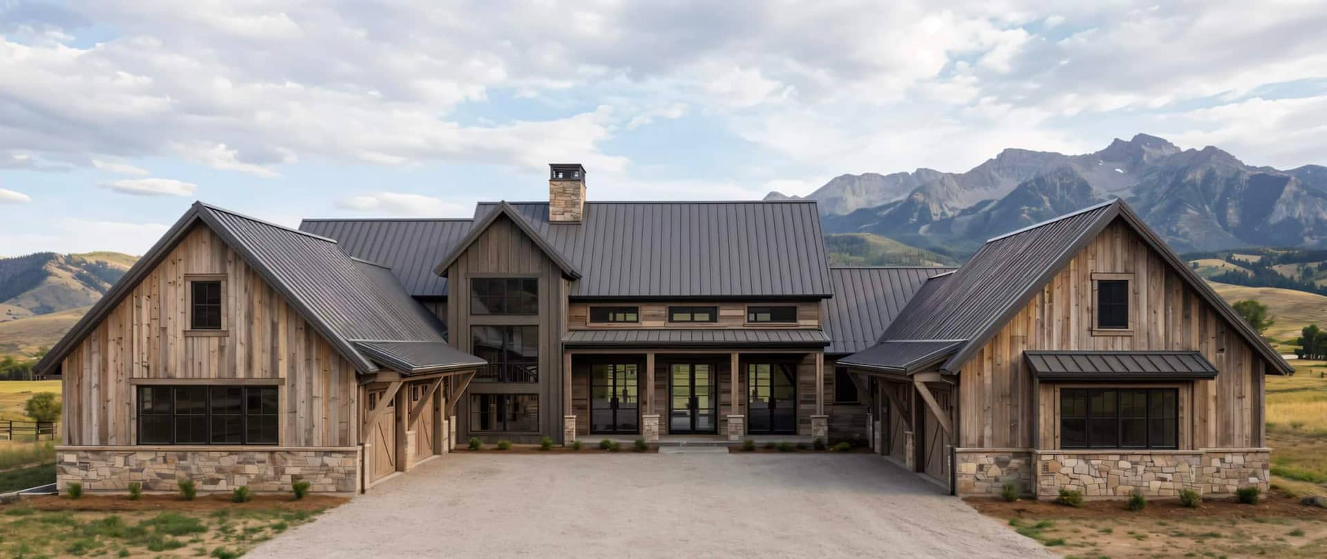 Front elevation of Cabin home (ThePlanCollection: House Plan #220-1027)