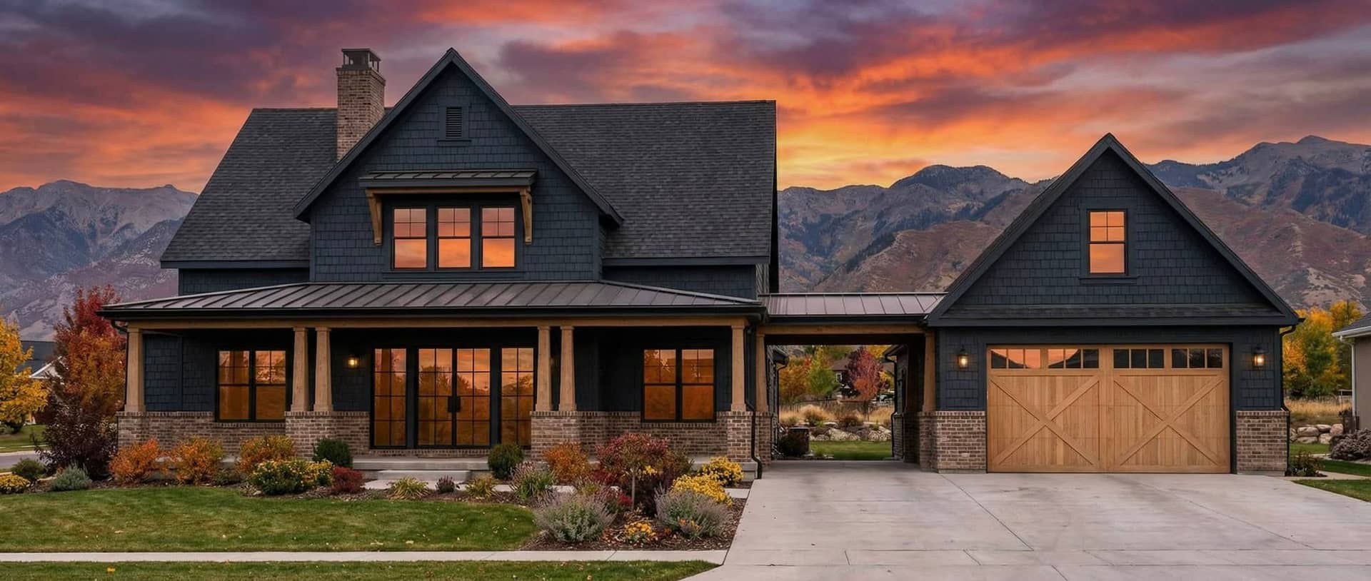 Front elevation of Rustic home (ThePlanCollection: House Plan #220-1030)