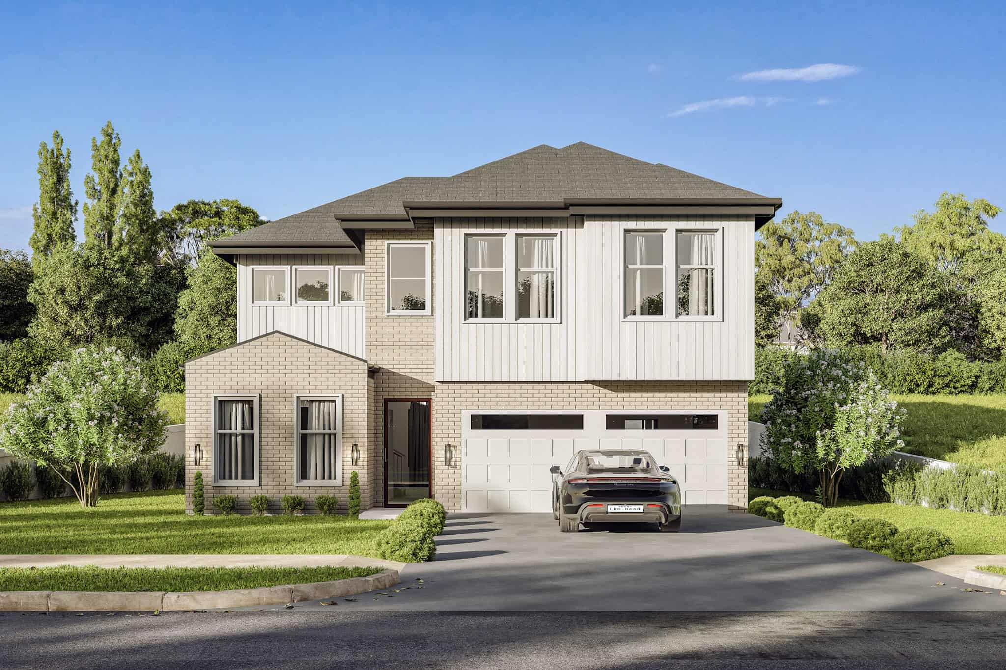 Front elevation of Traditional home (ThePlanCollection: House Plan #223-1000)