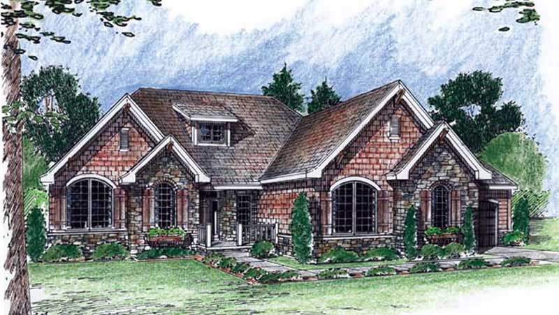 2-Bedroom, 2159 Sq Ft Craftsman House Plan - 100-1039 - Front Exterior