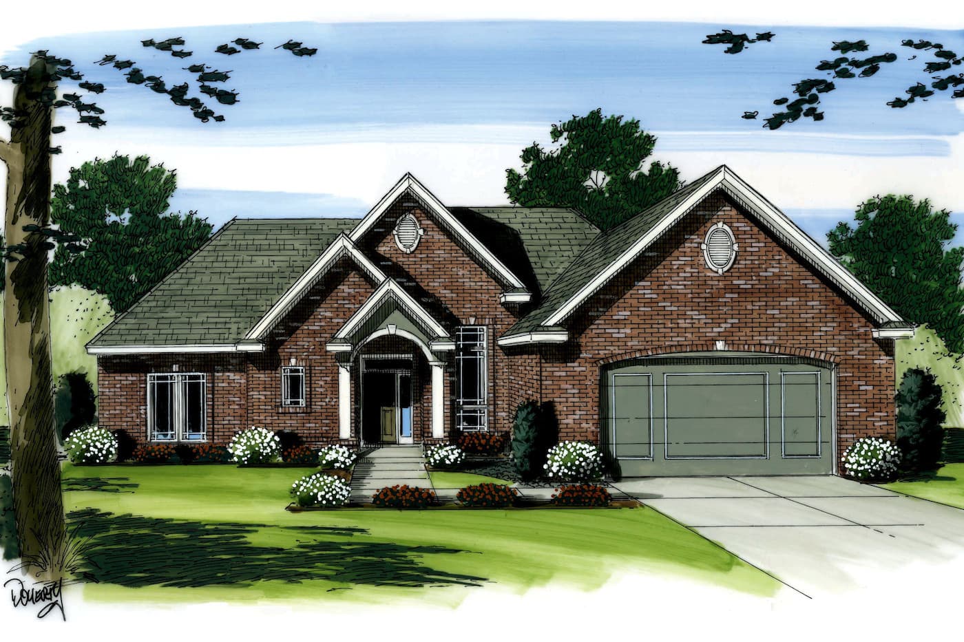 2-Bedroom, 2164 Sq Ft Ranch Home Plan - 100-1063 - Main Exterior