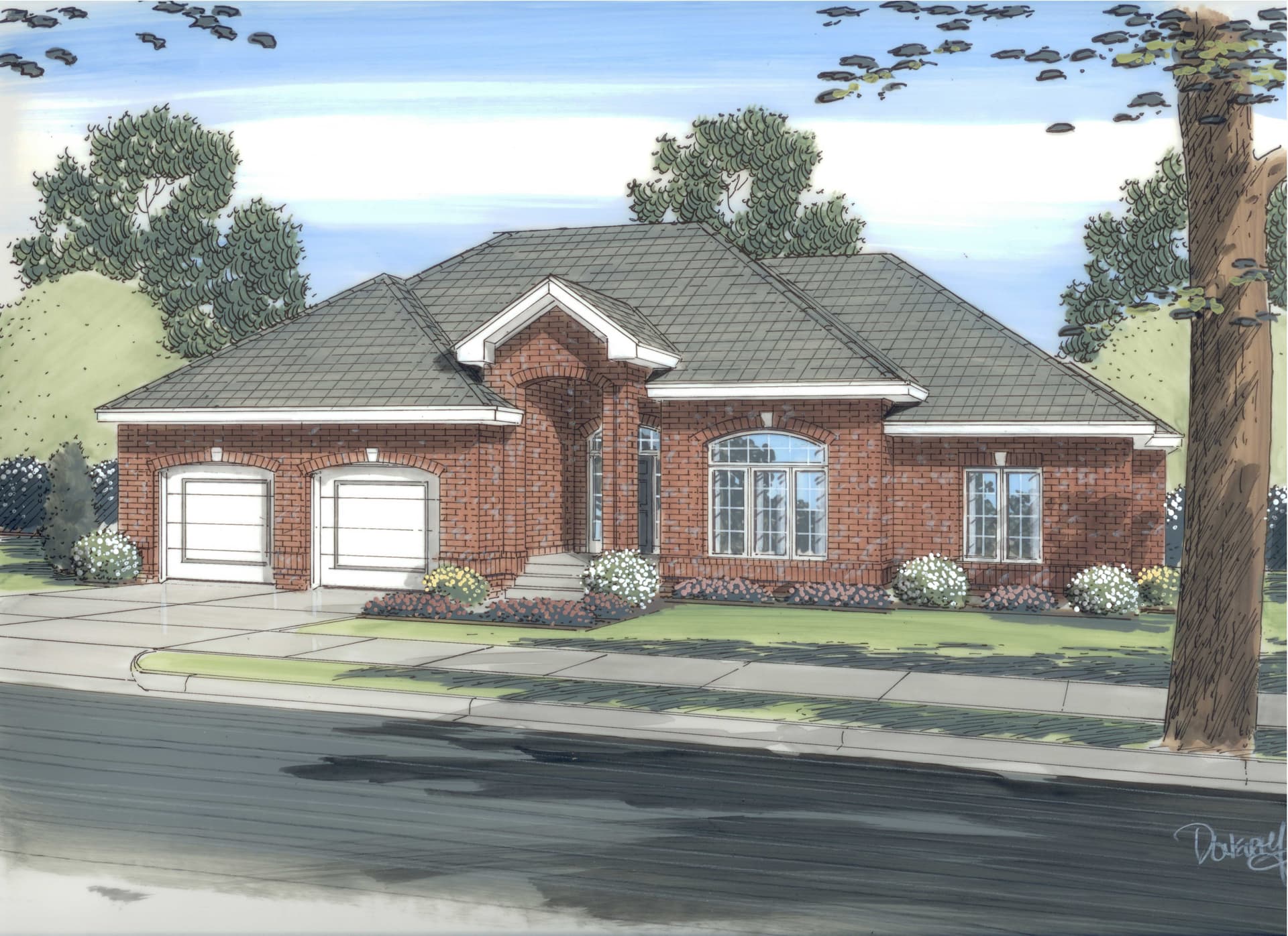 2-Bedroom, 2022 Sq Ft European Home Plan - 100-1145 - Main Exterior