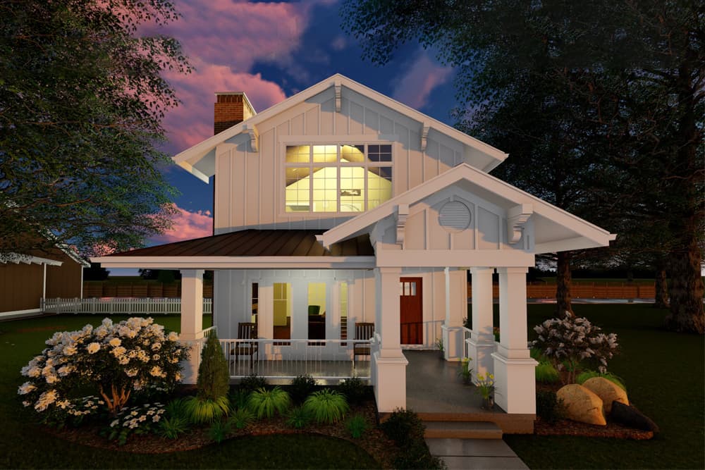 3-Bedroom, 2307 Sq Ft Craftsman House Plan - 100-1285 - Front Exterior