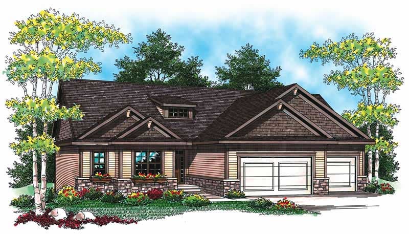 4-Bedroom, 2724 Sq Ft Contemporary House Plan - 101-1019 - Front Exterior