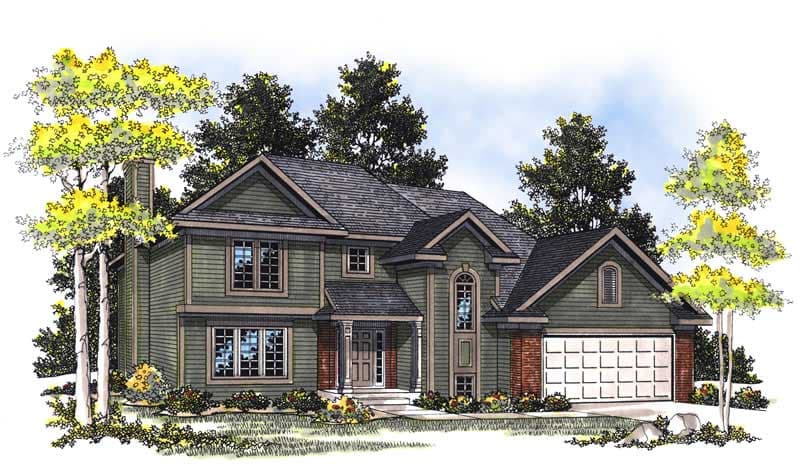 3-Bedroom, 1679 Sq Ft Craftsman Home Plan - 101-1245 - Main Exterior