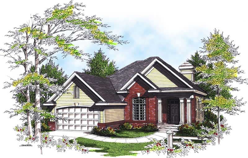 4-Bedroom, 2184 Sq Ft Ranch House Plan - 101-1255 - Front Exterior