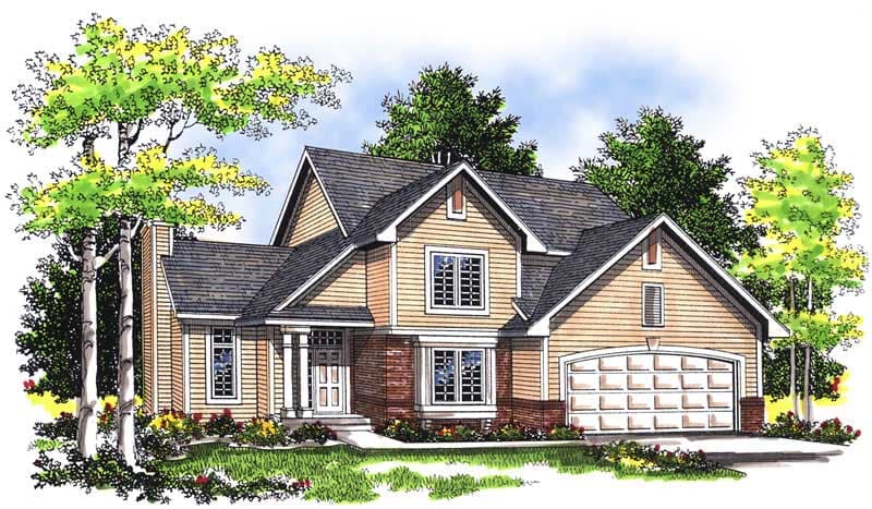 3-Bedroom, 1791 Sq Ft Craftsman Home Plan - 101-1288 - Main Exterior
