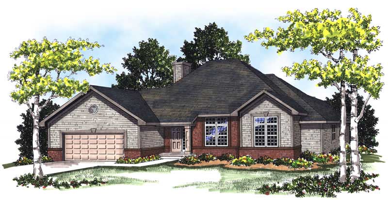 3-Bedroom, 2204 Sq Ft Country Home Plan - 101-1389 - Main Exterior