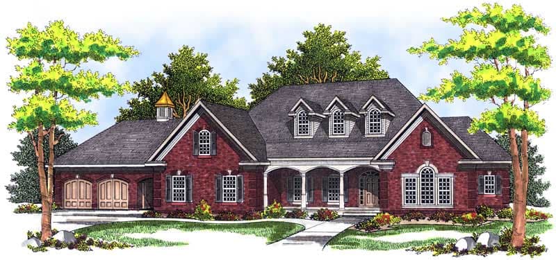 2-Bedroom, 3336 Sq Ft Cape Cod House Plan - 101-1465 - Front Exterior