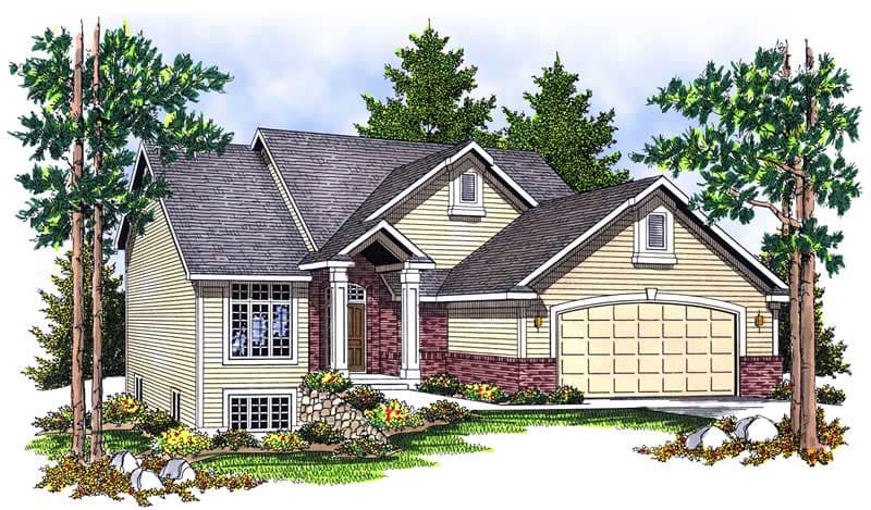 4-Bedroom, 1933 Sq Ft Craftsman Home Plan - 101-1505 - Main Exterior