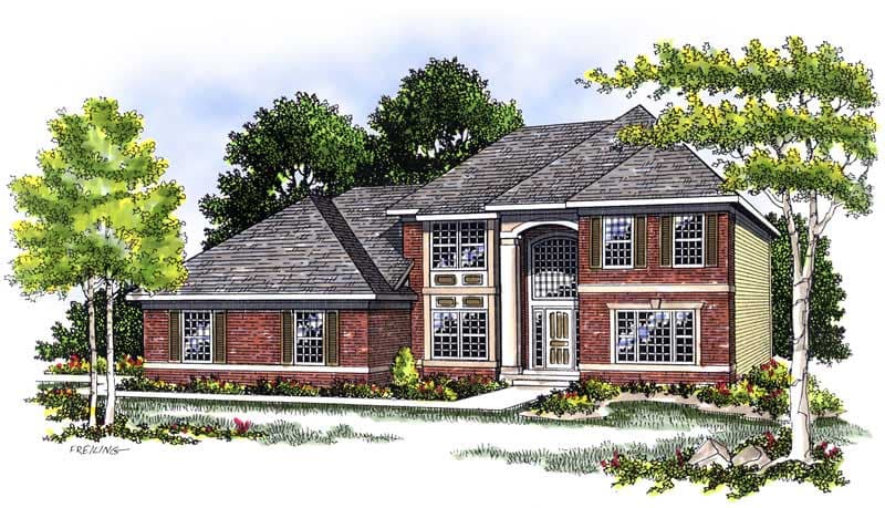 3-Bedroom, 2234 Sq Ft Prairie Home Plan - 101-1625 - Main Exterior
