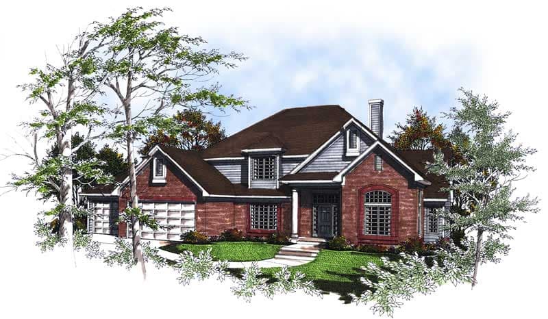 3-Bedroom, 2650 Sq Ft Craftsman House Plan - 101-1754 - Front Exterior
