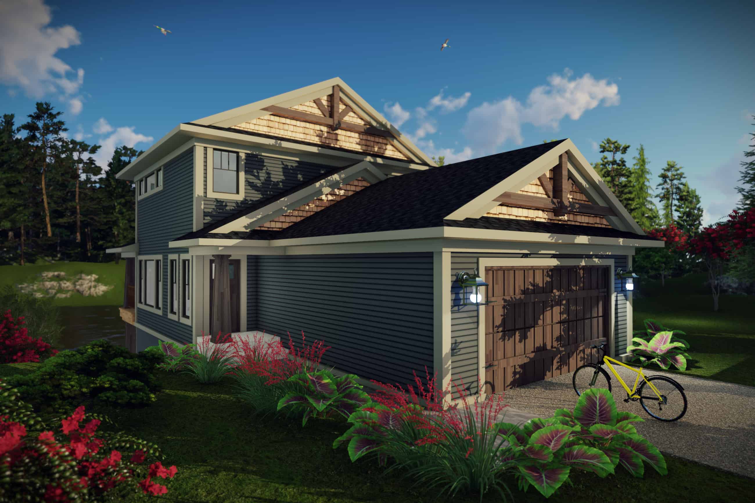 3-Bedroom, 1836 Sq Ft Farmhouse House Plan - 101-1993 - Front Exterior