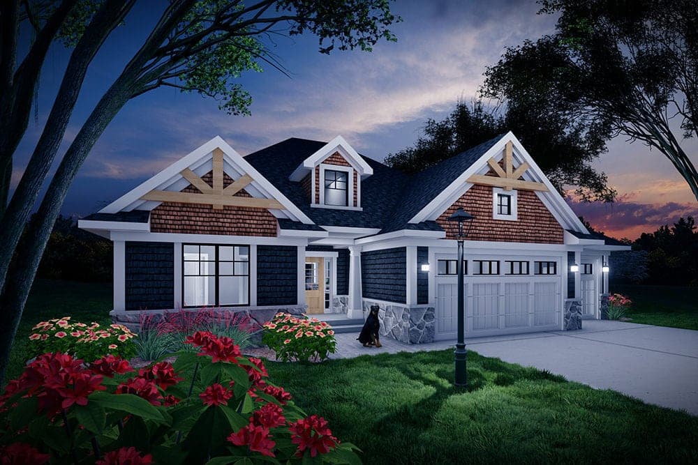 Craftsman Floor Plan - 2 Bedrms, 2 Baths - 1569 Sq Ft - #101-2079