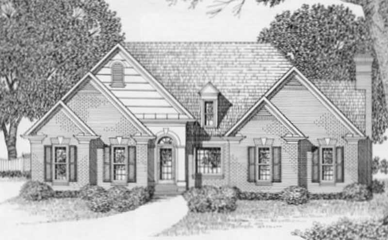 4-Bedroom, 2077 Sq Ft European Home Plan - 102-1004 - Main Exterior