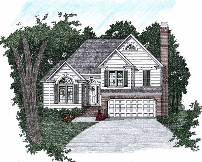 3-Bedroom, 1617 Sq Ft European Home Plan - 102-1011 - Main Exterior