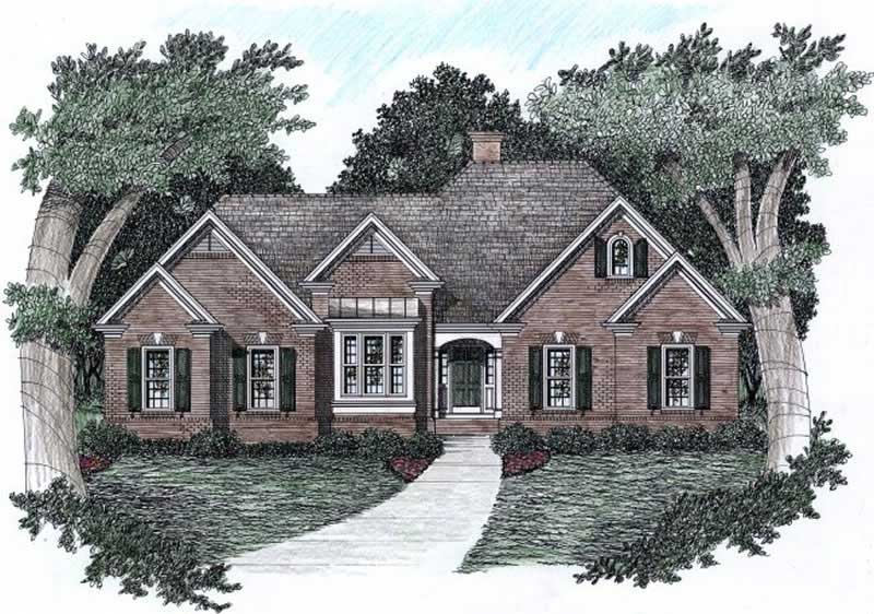 3-Bedroom, 2067 Sq Ft European Home Plan - 102-1052 - Main Exterior