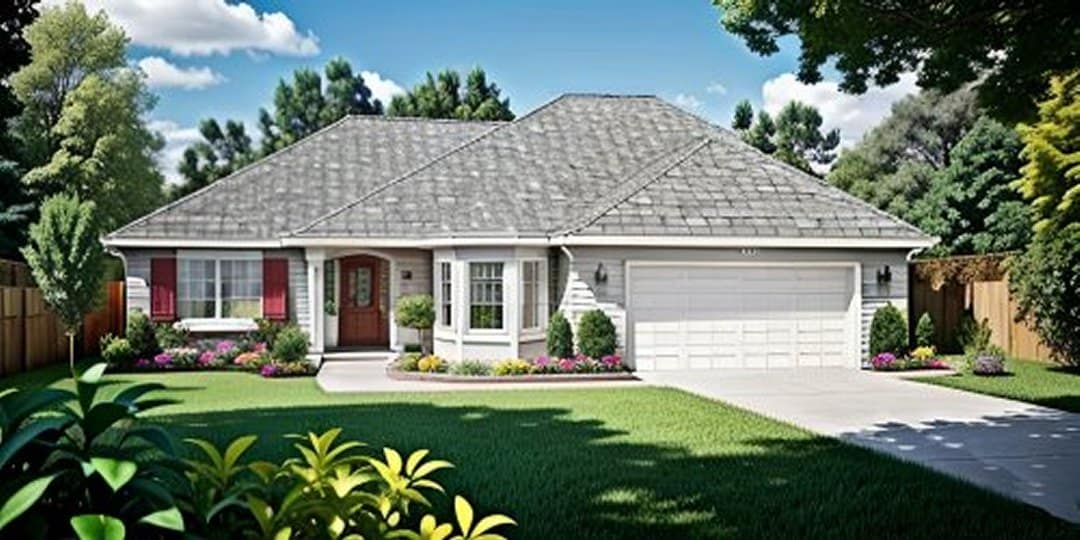 3-Bedroom, 1462 Sq Ft Ranch Home Plan - 103-1105 - Main Exterior