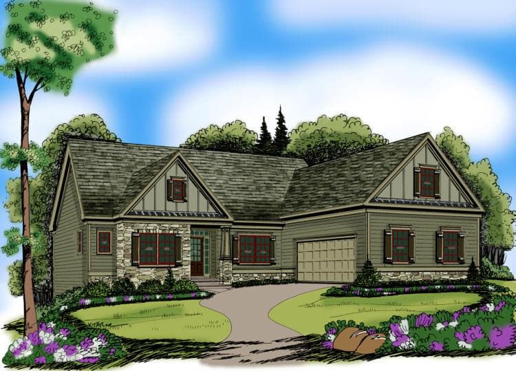Home Plan Rendering