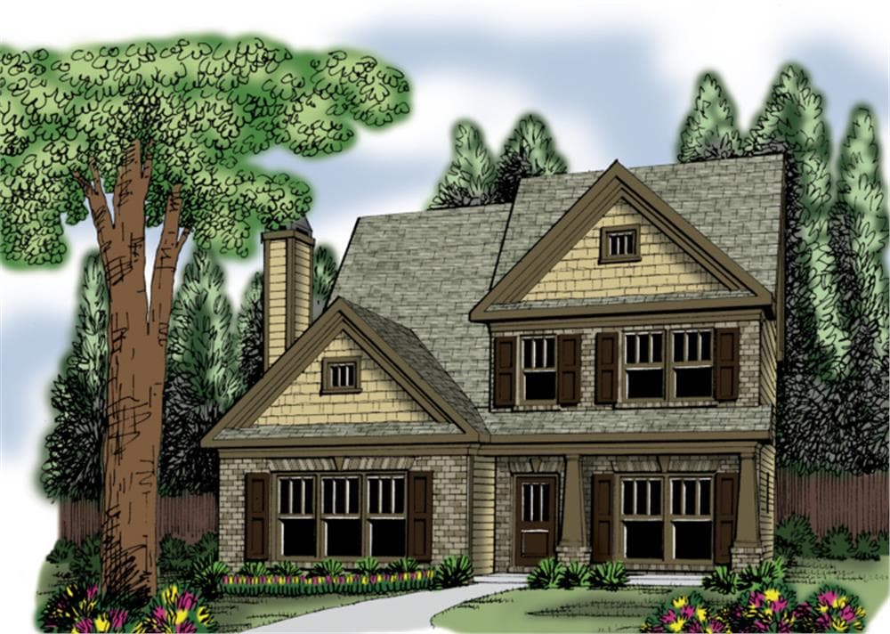 Home Plan Rendering