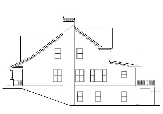 Home Plan Right Elevation