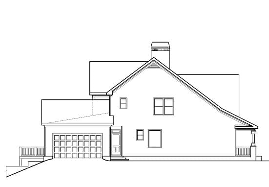 Home Plan Left Elevation