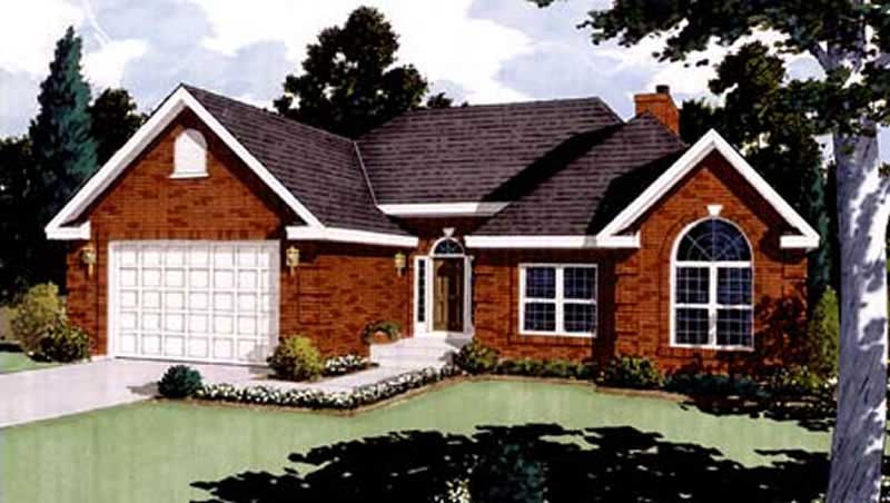 3-Bedroom, 1513 Sq Ft French Home Plan - 105-1010 - Main Exterior