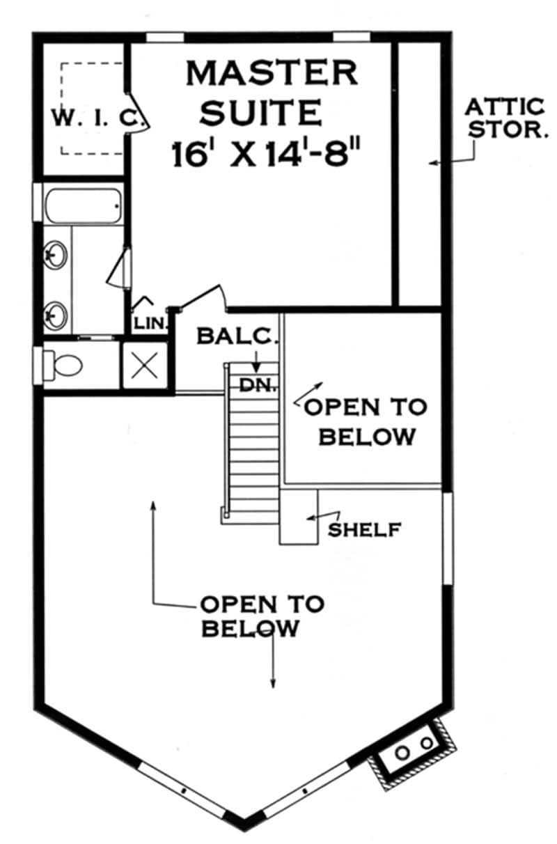 Craftsman Home with 3 Bdrms, 1500 Sq Ft | Floor Plan #105-1017, image size:800x1212