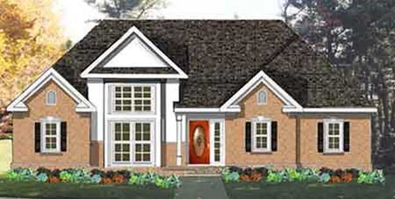 3-Bedroom, 1540 Sq Ft European Home Plan - 105-1065 - Main Exterior
