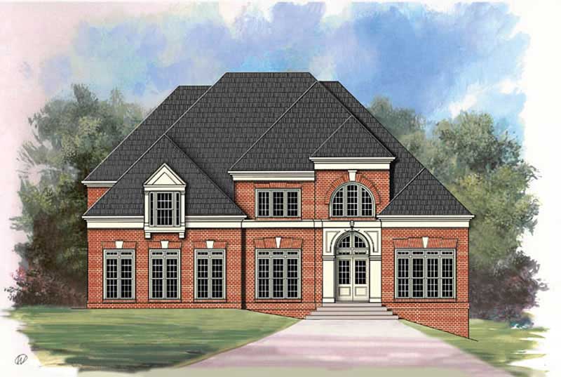4-Bedroom, 3256 Sq Ft European Home Plan - 106-1008 - Main Exterior