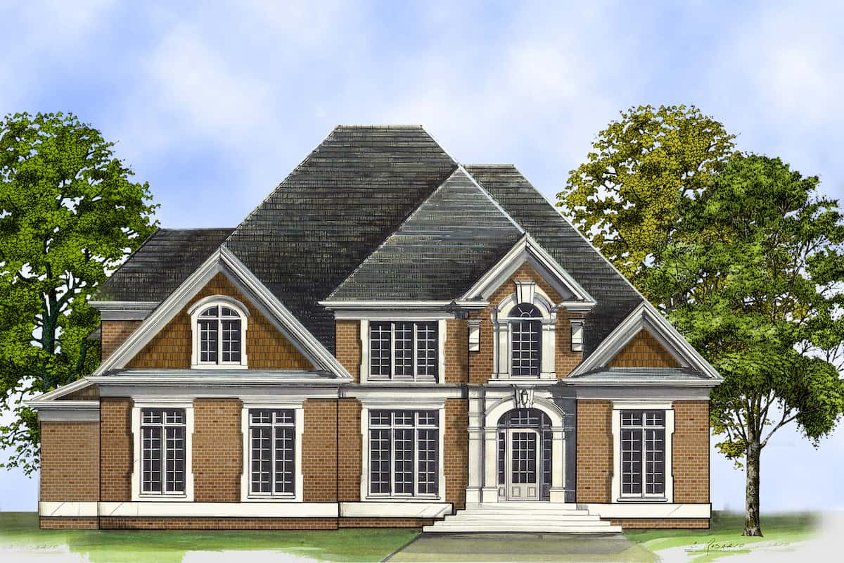 4-Bedroom, 3527 Sq Ft European House - Plan #106-1049 - Front Exterior