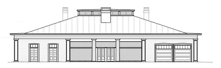Home Plan Rear Elevation