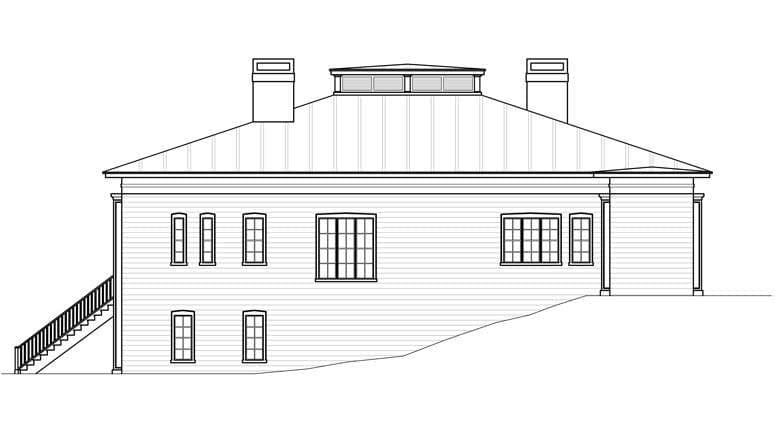 Home Plan Right Elevation