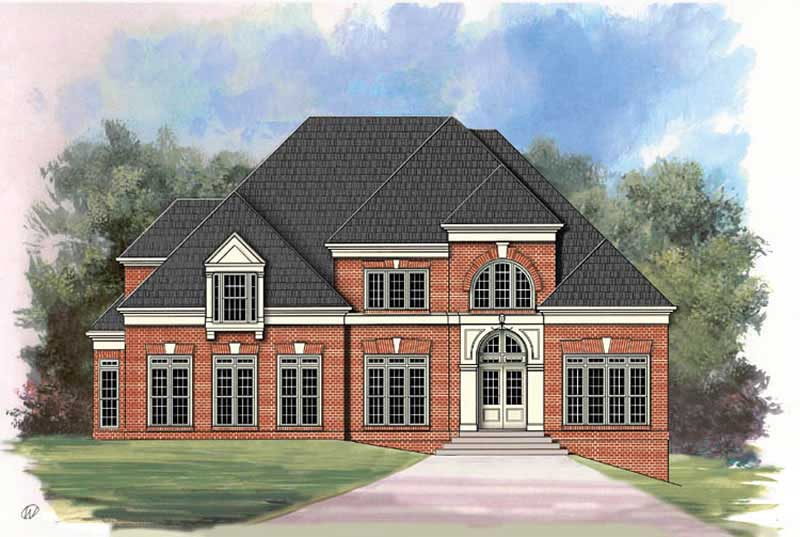 4-Bedroom, 3435 Sq Ft European Home Plan - 106-1112 - Main Exterior