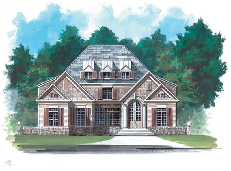 4-Bedroom, 3258 Sq Ft European Home Plan - 106-1139 - Main Exterior