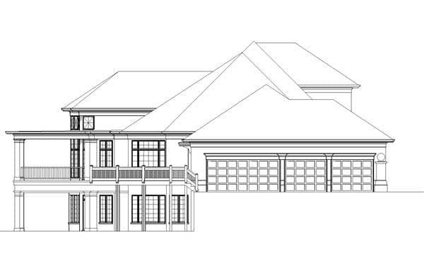 Home Plan Left Elevation