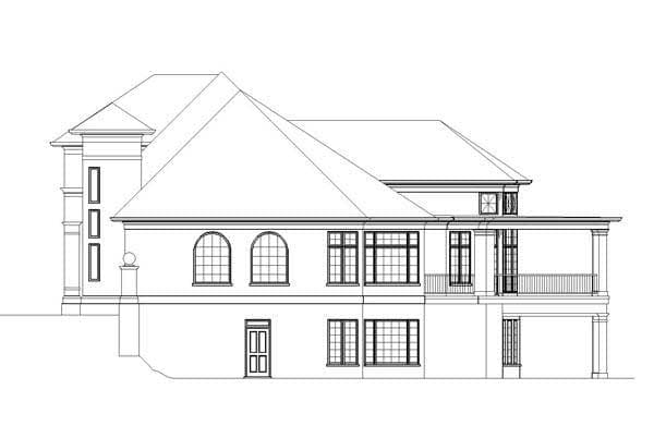 Home Plan Right Elevation