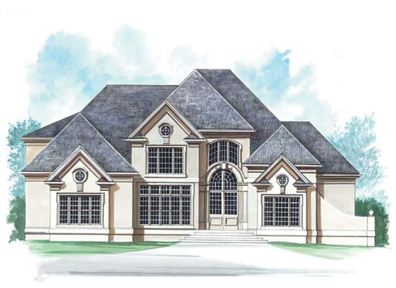 5-Bedroom, 3152 Sq Ft European Home Plan - 106-1235 - Main Exterior