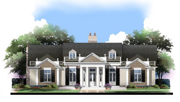 3-Bedroom, 2540 Sq Ft European Home Plan - 106-1310 - Main Exterior
