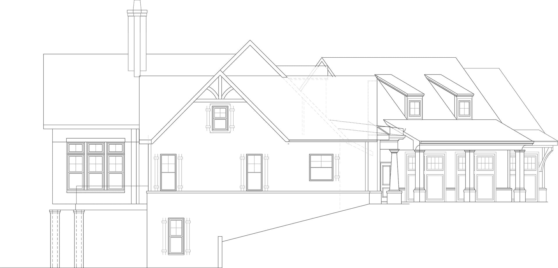 Home Plan Left Elevation
